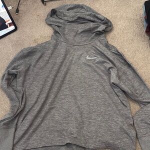 Nike Gray Athletic Sweater Versatile Cotton Blend